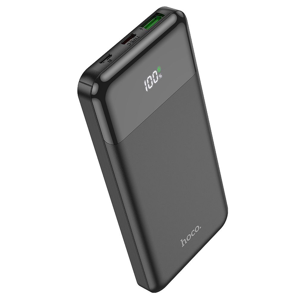 Portatīvais lādētājs (m) Hoco 10000 mAh QC3.0 PD 3A 20W J102 melns