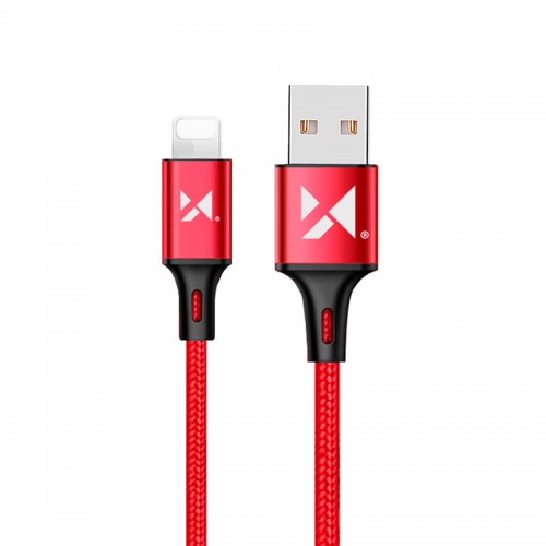 USB kabelis Wozinsky WUC-L2R sarkans Lightning 200cm