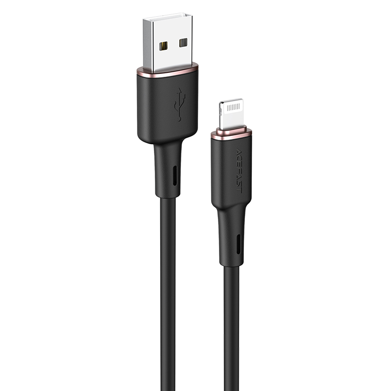 Acefast kabelis MFI USB - Lightning 1.2m, 2.4A melns (C2-02 melns)