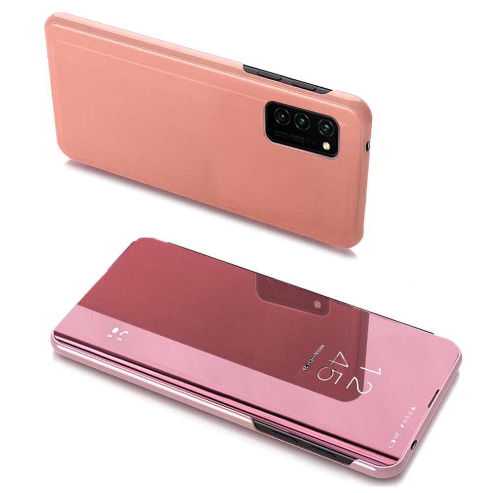 Clear View viedtālruņa apvalks Samsung Galaxy A03s (166.5) rozā
