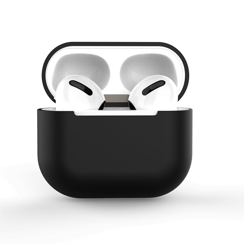 AirPods vāciņš silikona mīksts ausu vāciņš melns (C)
