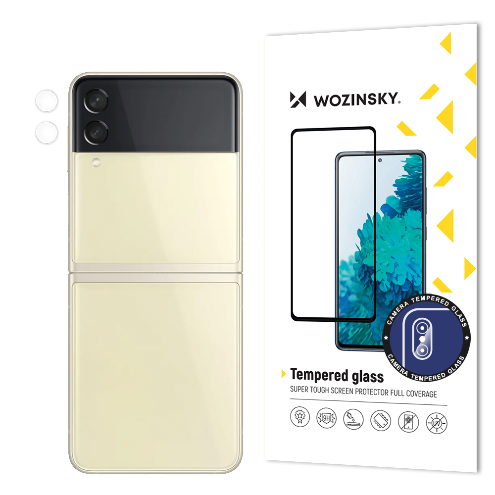 Wozinsky Aizsargstikls 9H rūdītais stikls visām Samsung Galaxy Z Flip 3 kamerām