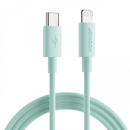 USB kabelis Joyroom S-1024M13 zaļš Type-C / Lightning 100cm (līdz 20W)
