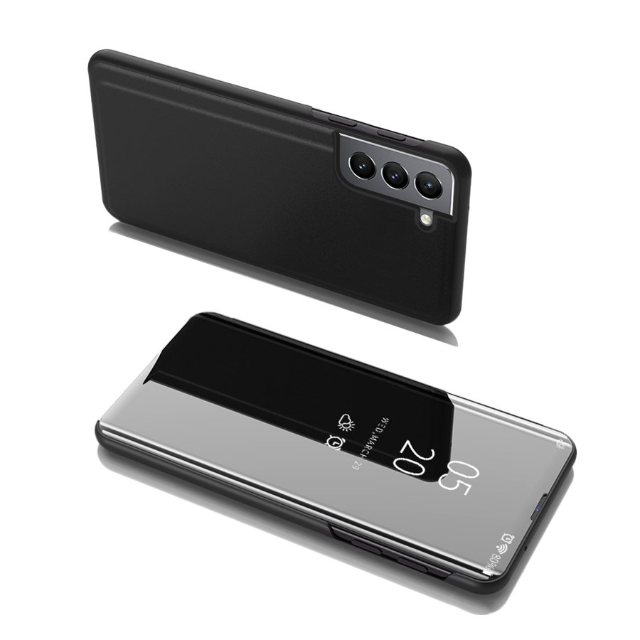 Clear View Case atverams vāciņš Samsung Galaxy S22 + (S22 Plus) melns