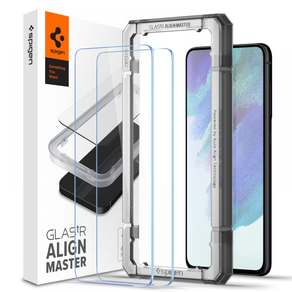 Spigen ALM Glas.tR rūdītais stikls Samsung Galaxy S21 FE - 2 gab.