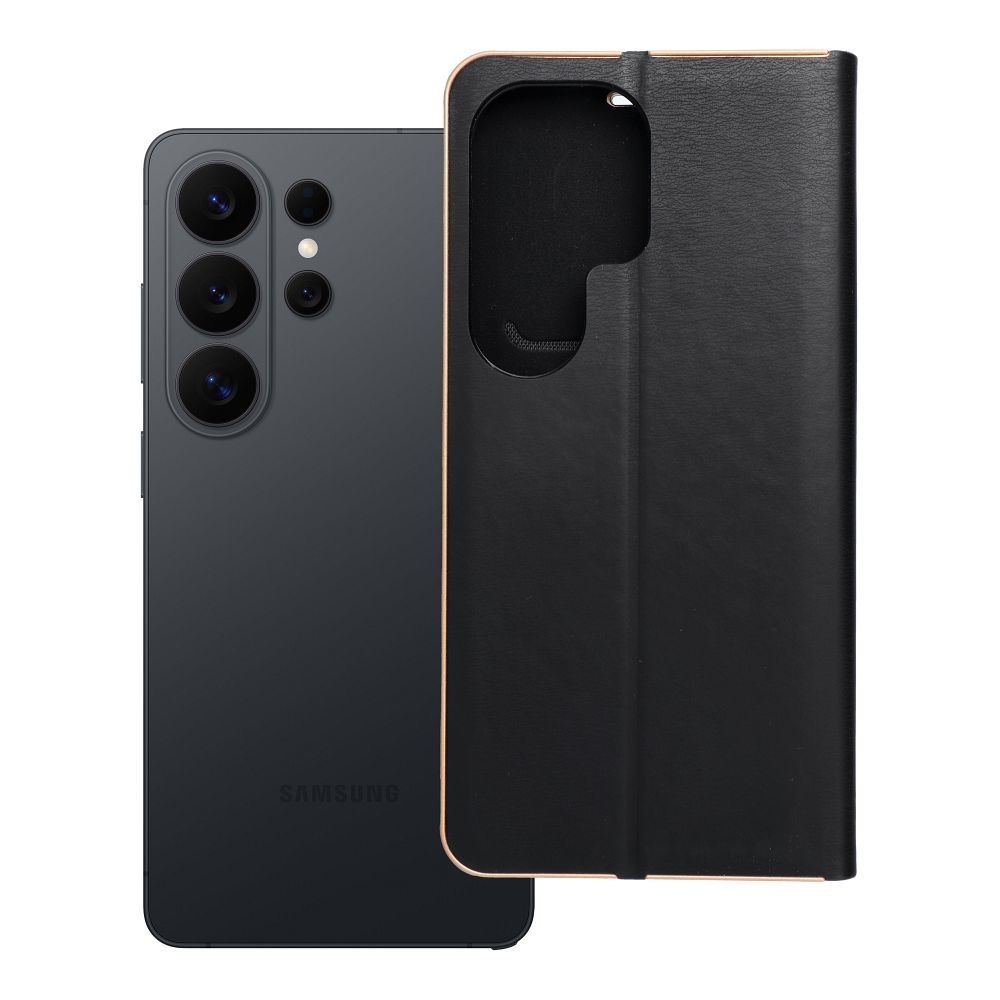 LUNA Book Gold viedtālruņa apvalks SAMSUNG S26 Ultra melns