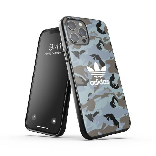 Adidas OR SnapCase Camo viedtālruņa apvalks iPhone 12 Pro Max - zils un melns