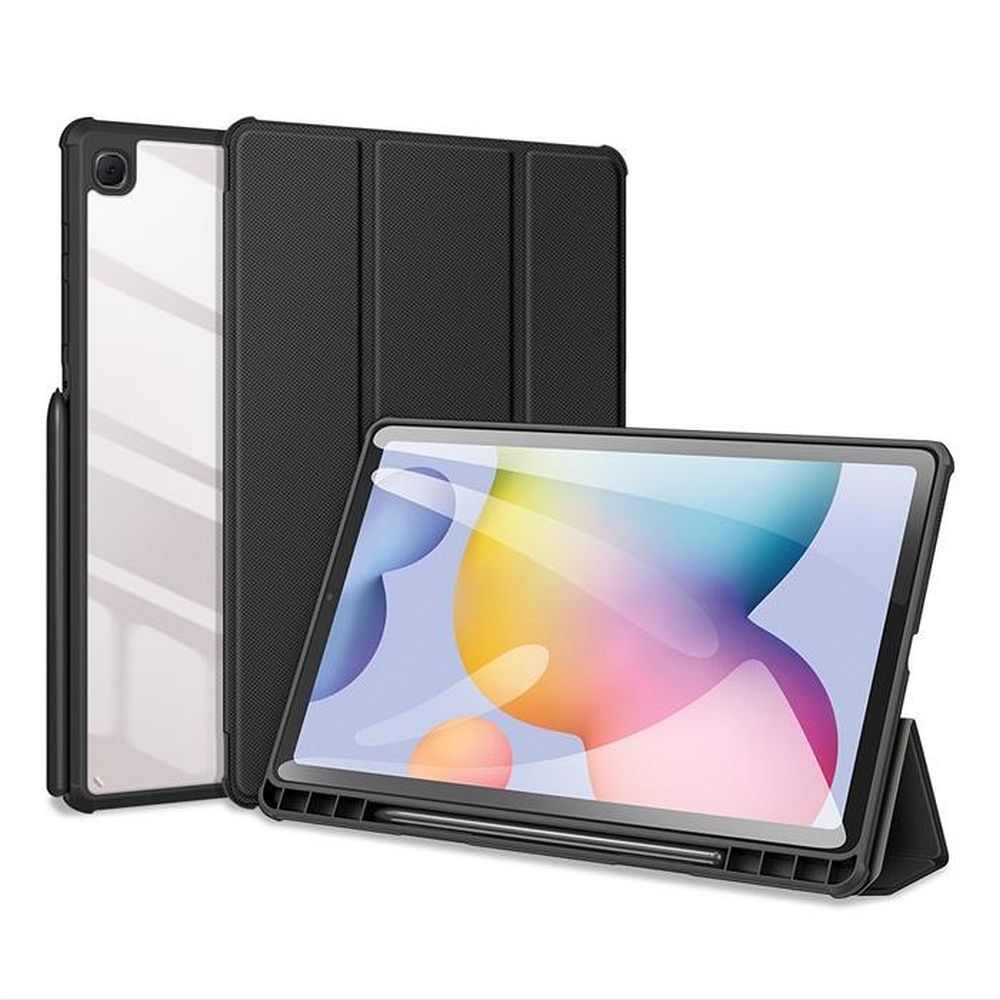 DUX DUCIS apvalks TOBY ar zīmuļa turētāju SAMSUNG Tab S6 Lite (P610/P613/P615/P619) melns