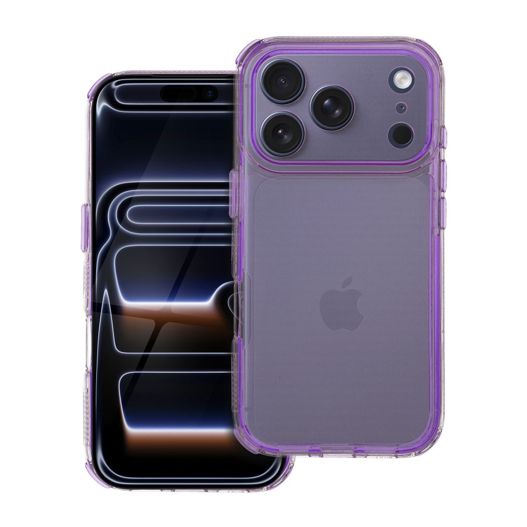 MATRIX CLEAR viedtālruņa apvalks IPHONE 17 Pro gaiši violets