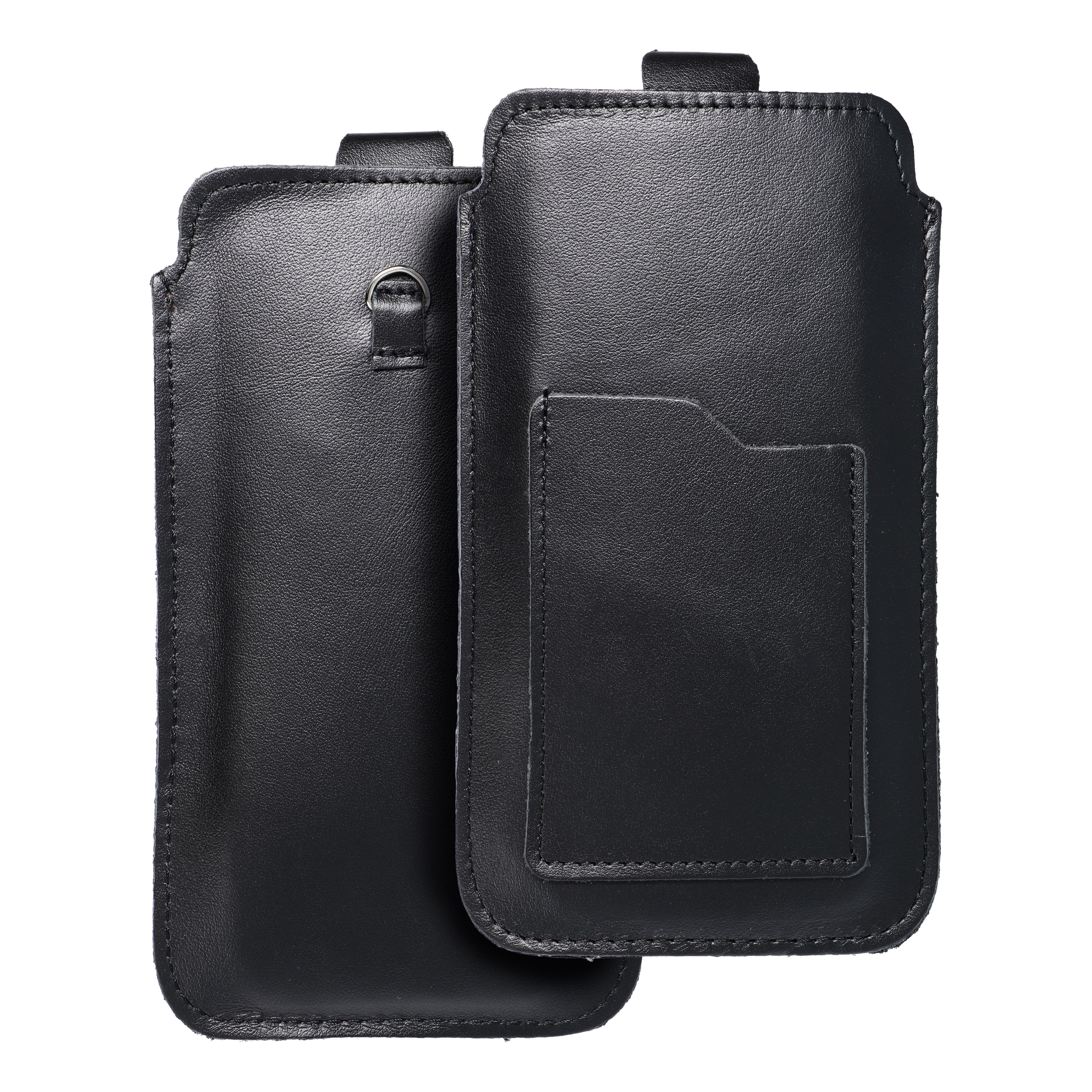 ROYAL - Ādas universālā jostas kabata / melna - Izmērs 2XL+plašs - SAMSUNG A12 / NOTE 9 / XIAOMI REDMI NOTE 10 PRO