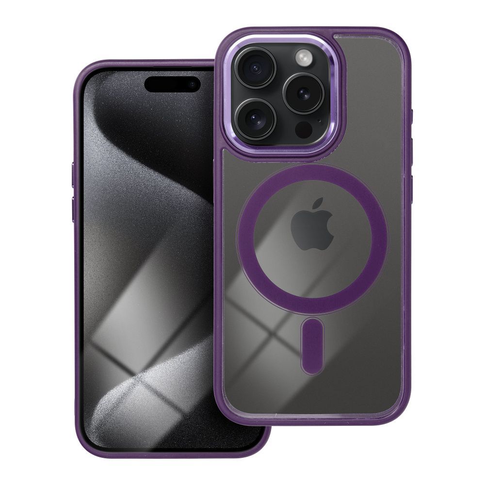 COLOR EDGE MAG COVER viedtālruņa apvalks saderīgs ar Magnētisko IPHONE 15 Pro violeta