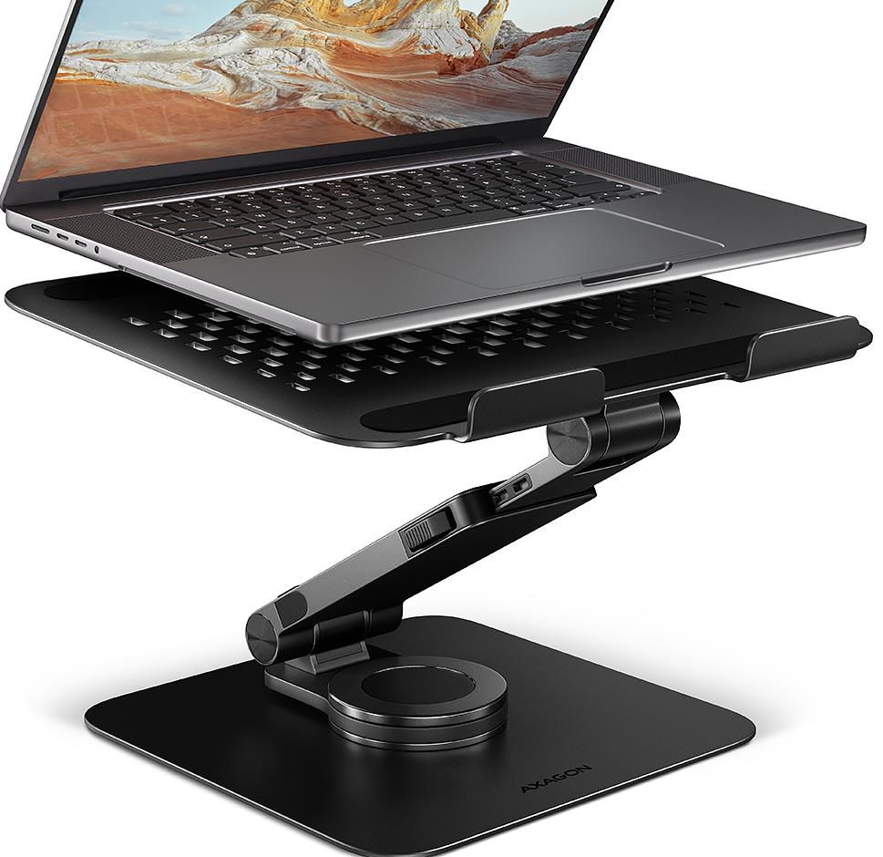 Portatīvā datora statīvs 10-17" rotējošs alumīnija STND-LRB Axagon