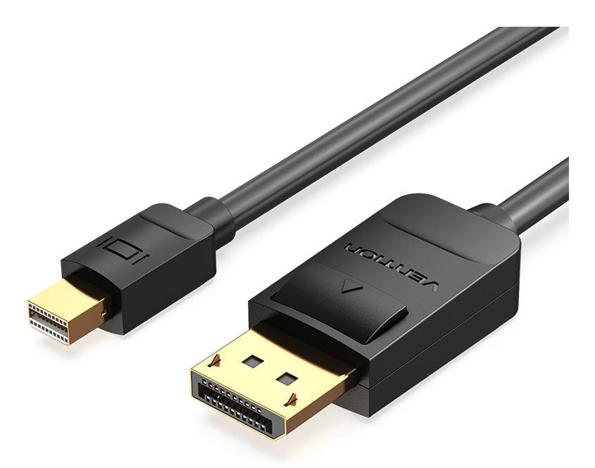 DisplayPort 1.2 uz HDMI 1.4 kabelis Vention HAGBH, 2 m, 4K 30Hz (melns)