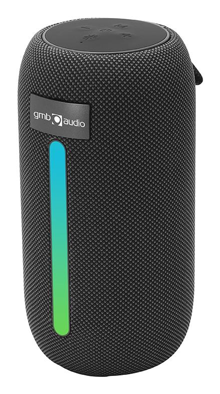 Portable Speaker|GEMBIRD|Melns|Portable/Bezvadu|Bluetooth|SPK-BT-LED-07