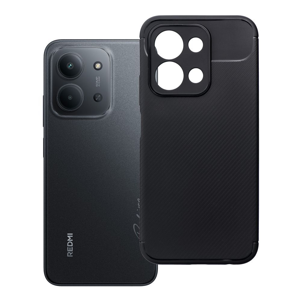 Viedtālruņa apvalks CARBON PREMIUM XIAOMI Redmi 15C melns
