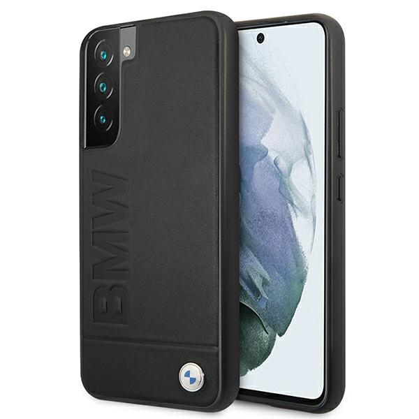 Viedtālruņa apvalks BMW Signature Logo Imprint Samsung Galaxy S22+ melns