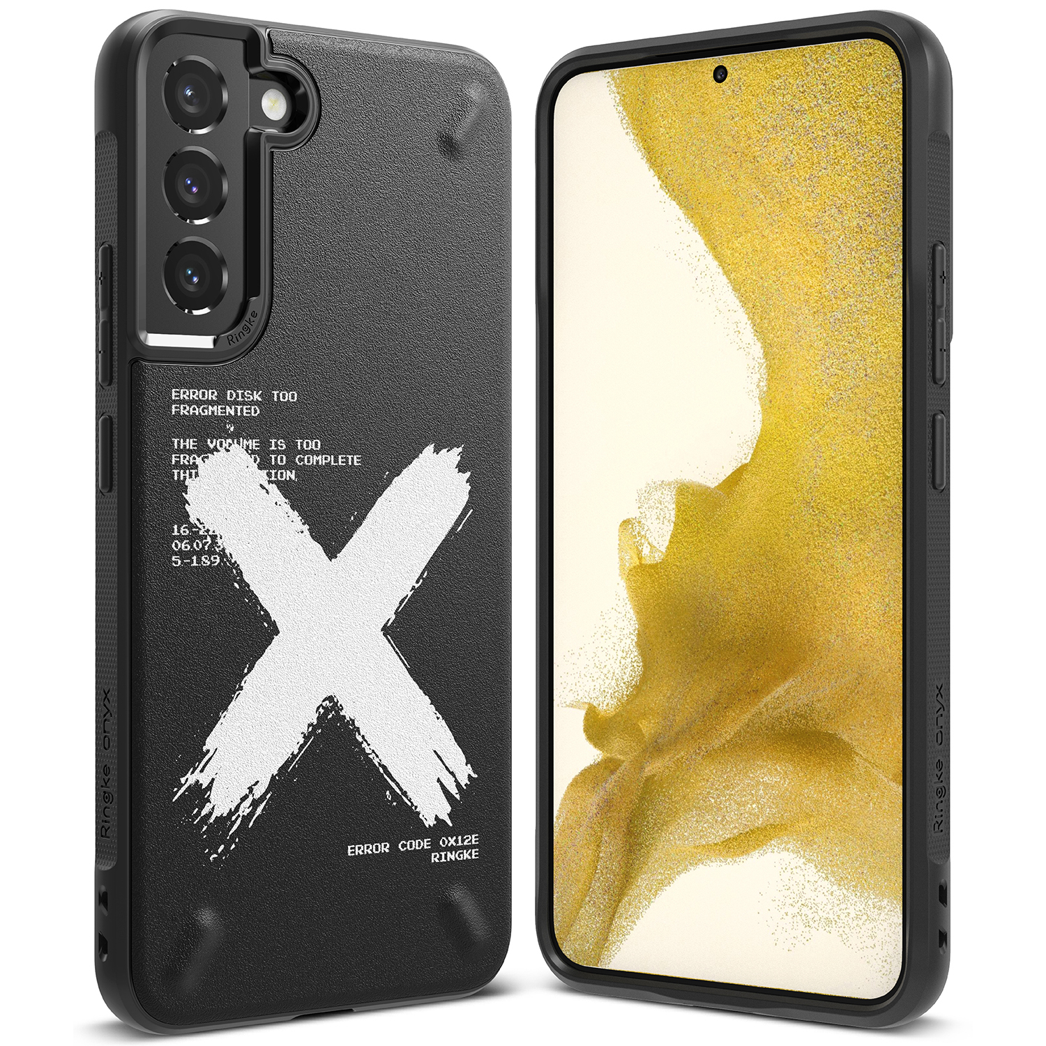 Ringke Onyx Design прочный чехол для Samsung Galaxy S22+ (S22 Plus) чёрный (X)