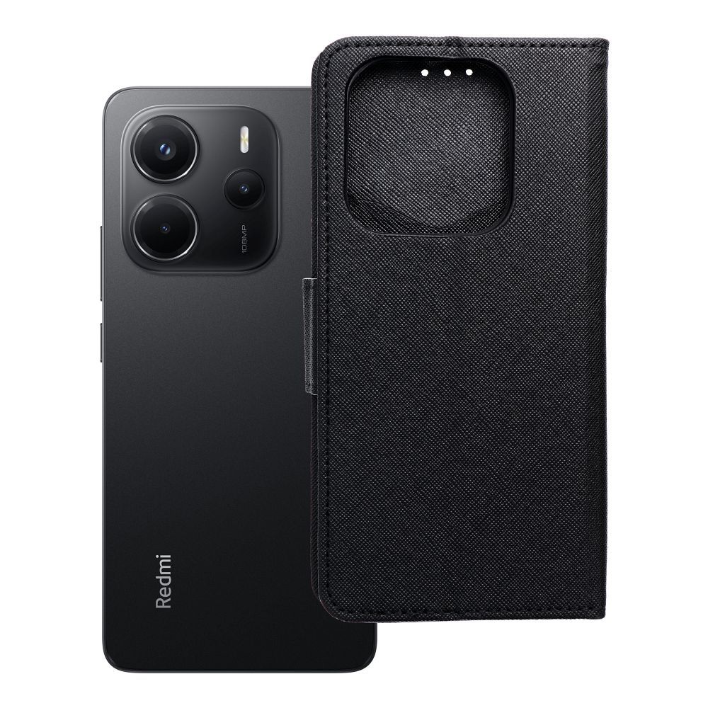 FANCY Viedtālruņa apvalks XIAOMI Redmi Note 14 4G melns