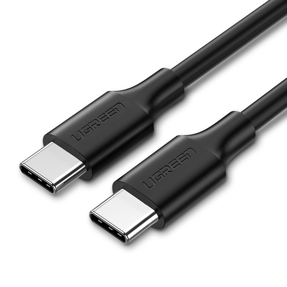 Ugreen US286 USB-C - USB-C PD QC 3A 480Mb/s 2m kabelis - melns