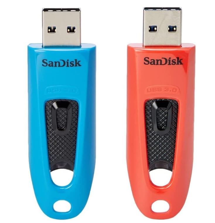 SanDisk USB 3 atmiņa 64GB 2 gab. SDCZ48-064G-G46BR2