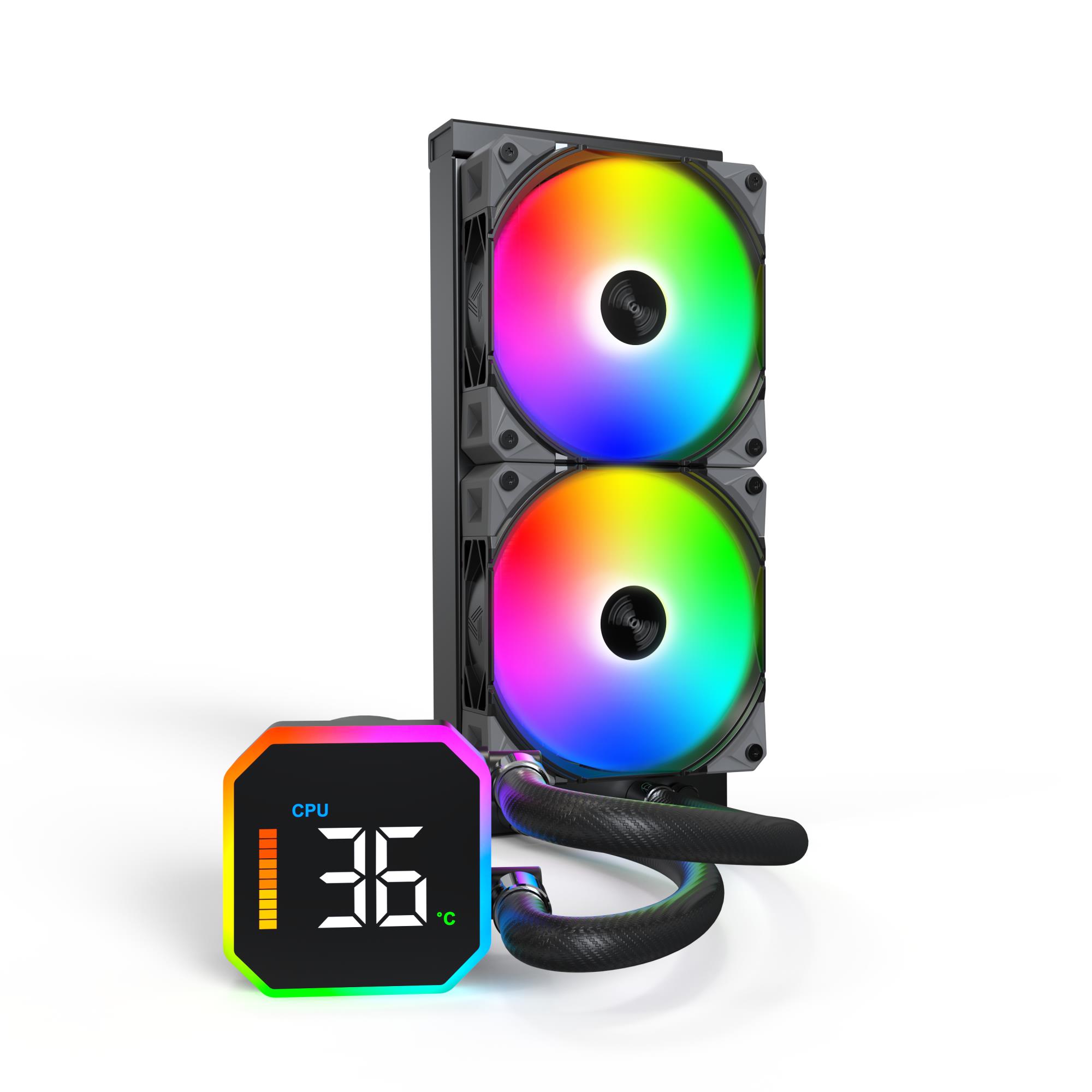 Procesora dzesētājs Montech Hyperflow Digital 240 melns