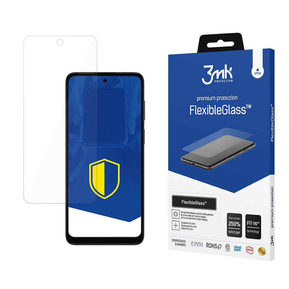 3mk FlexibleGlass™ hibrīda stikls Motorola Moto G22