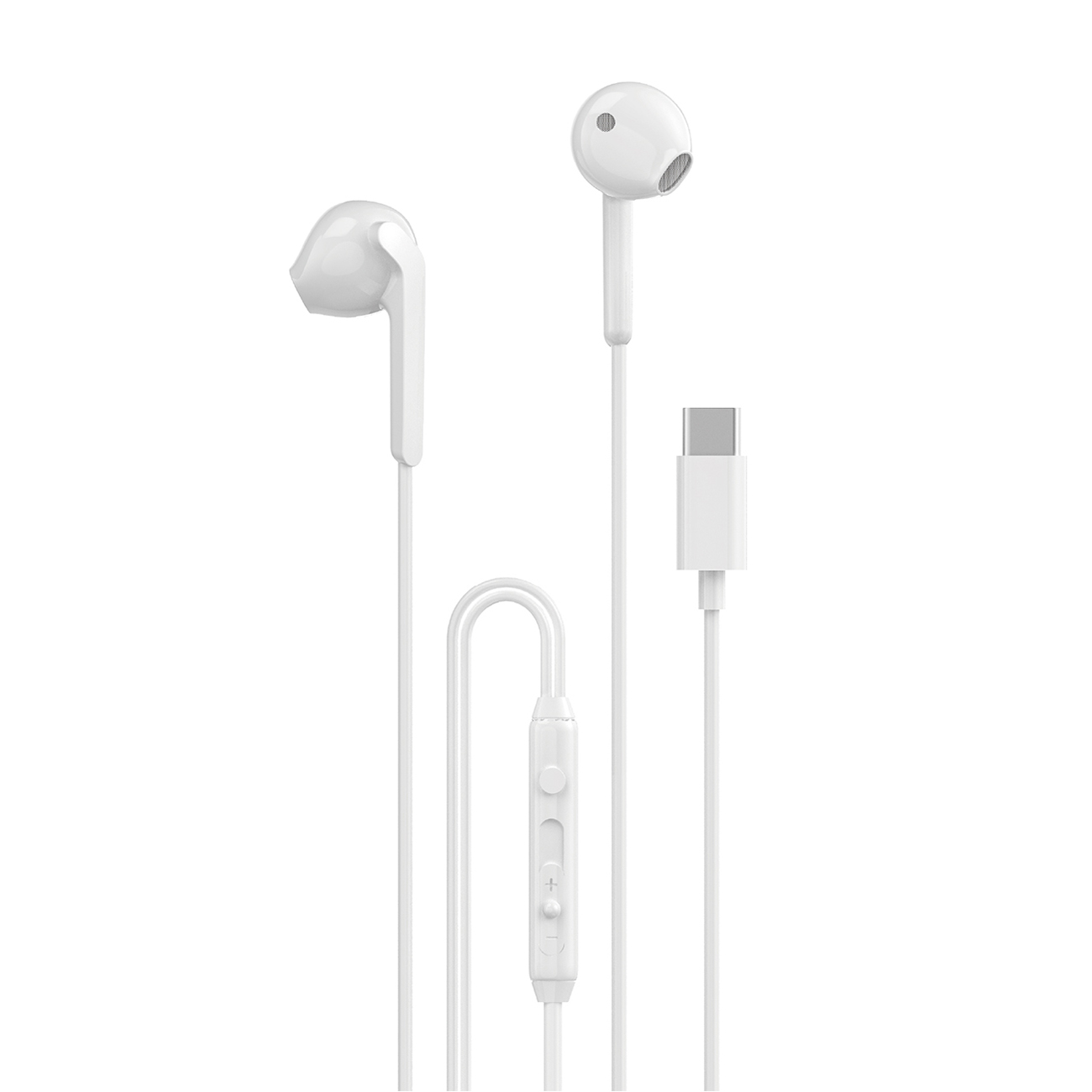 Dudao X3C проводные вставные наушники USB-C 1.2м белые