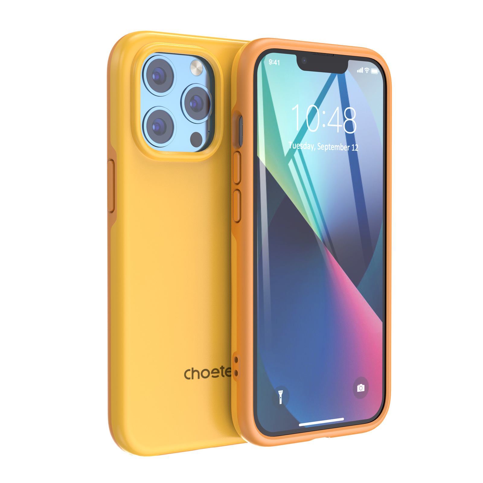 Choetech MFM Aizsargapvalks iPhone 13 Pro Max oranžs (PC0114-MFM-YE)