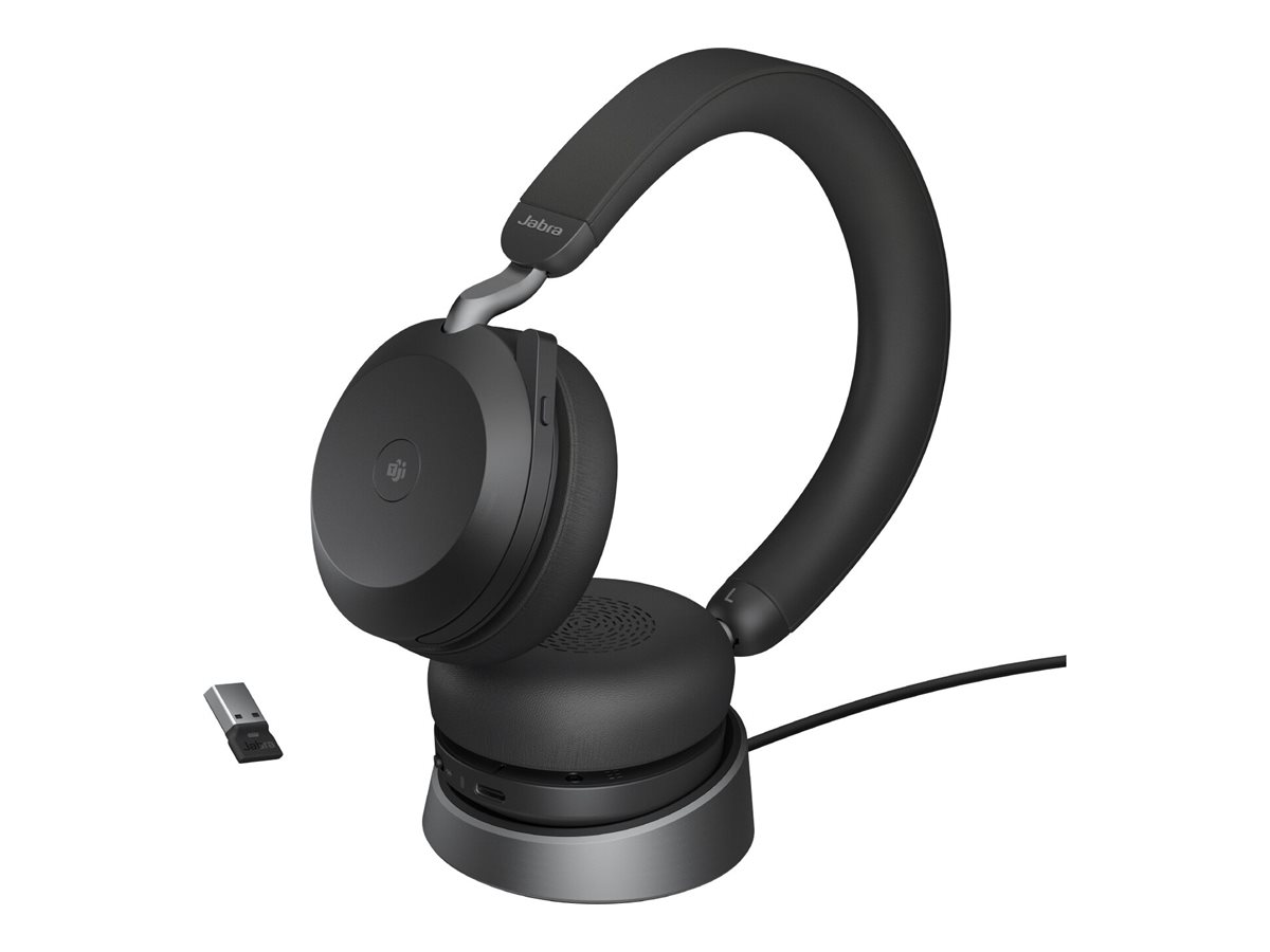 Jabra Evolve2 75 on-ear Bluetooth austiņas