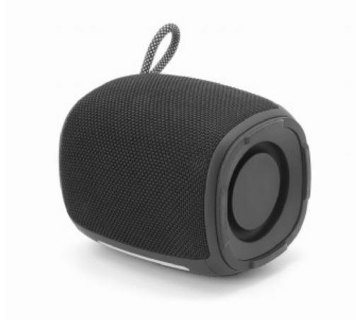 Portable Speaker|GEMBIRD|Melns|Portable/Bezvadu|1xUSB-C|Bluetooth|SPK-BT-LED-03-BK