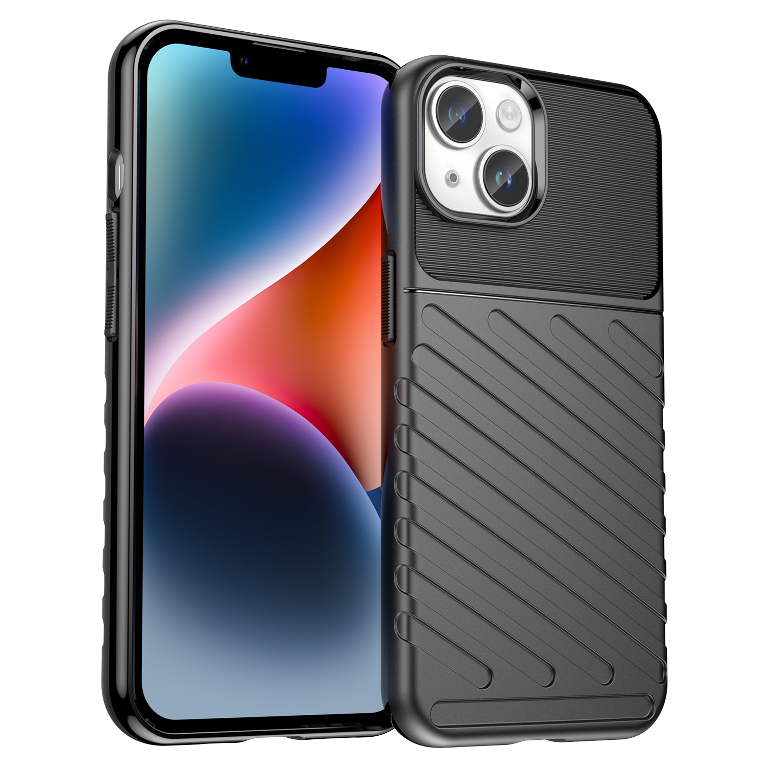 Thunder Case iPhone 14 Plus - aizsargapvalks melnas krāsas