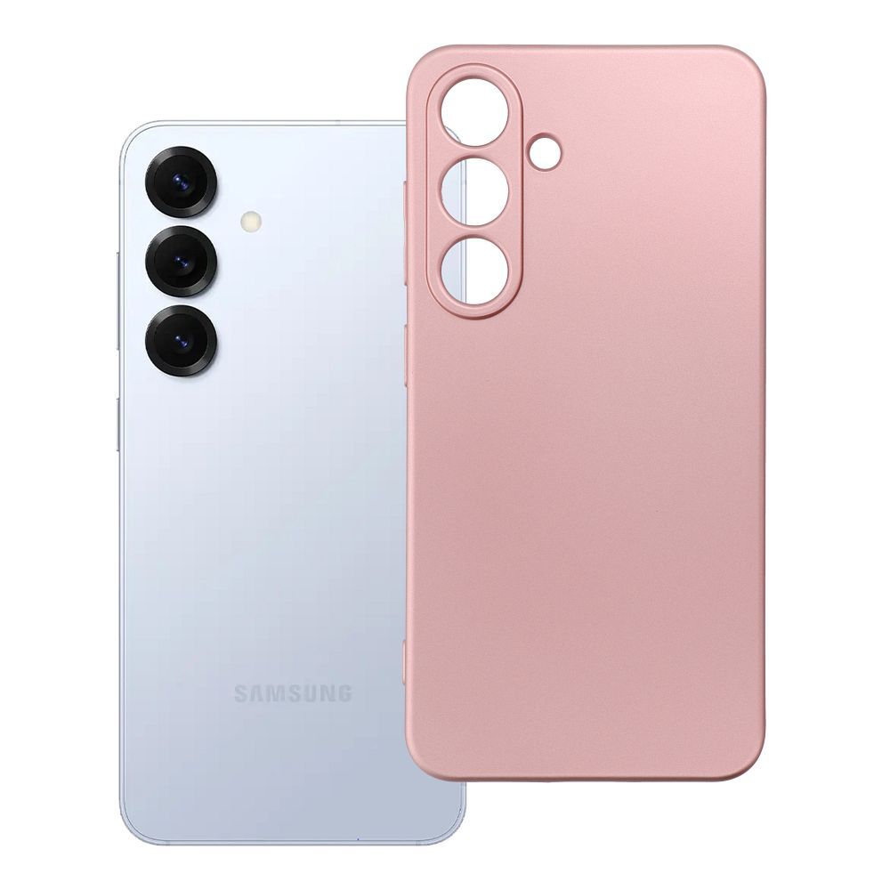 Metālisks viedtālruņa apvalks SAMSUNG S25 rozā