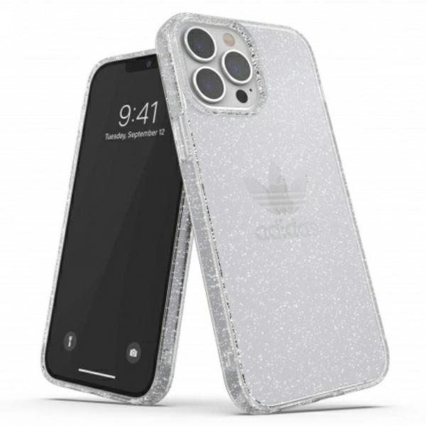 Adidas OR aizsargstikls ar spīdumiem iPhone 13 Pro Max - caurspīdīgs sudrabs