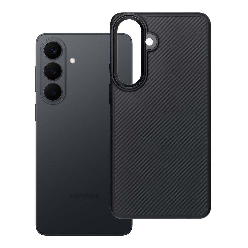 Carbon Elite Magnētiskais viedtālruņa apvalks saderīgs ar MagSafe SAMSUNG S26 Edge melns