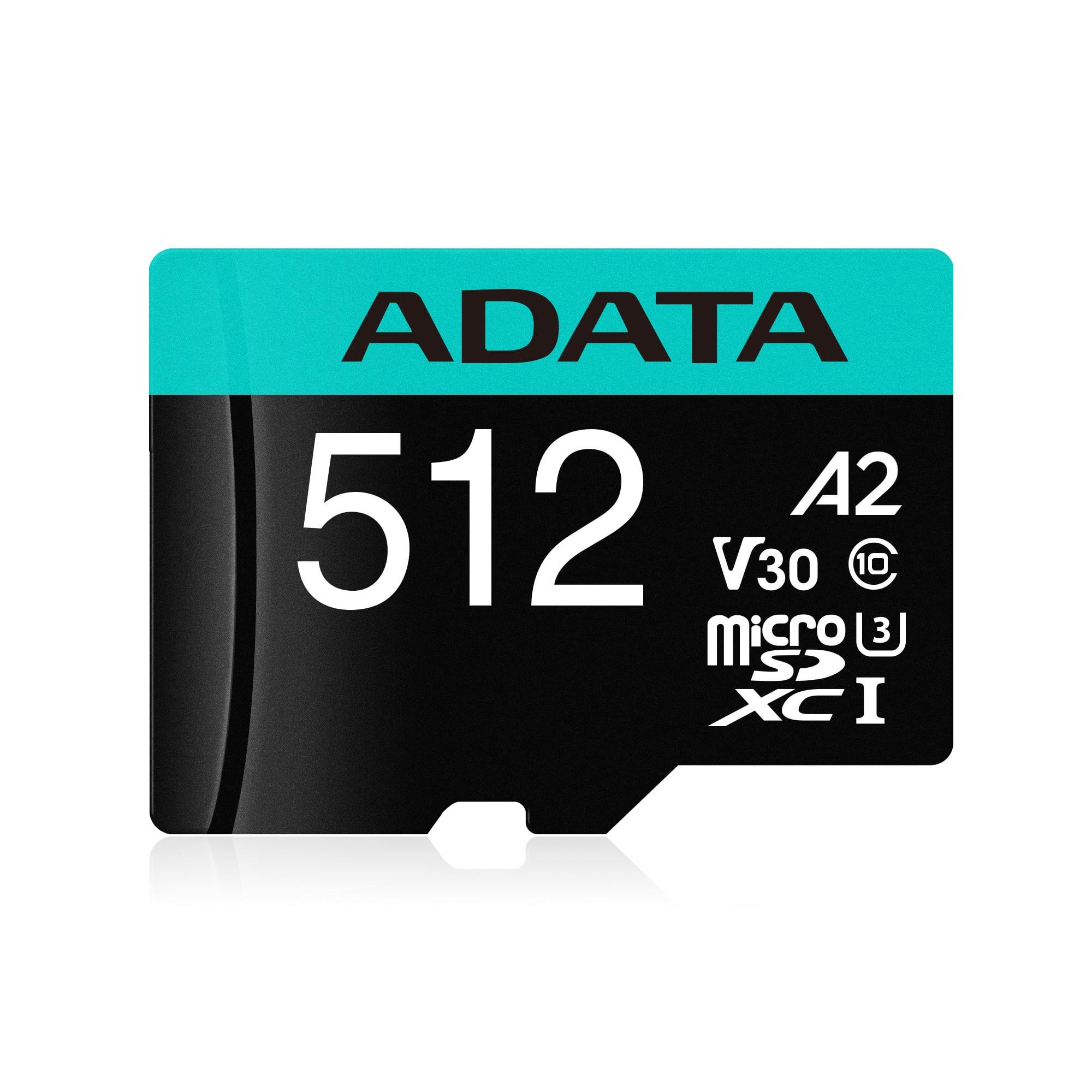 Micro SDXC atmiņas karte ADATA 512GB UHS-I ar adapteri