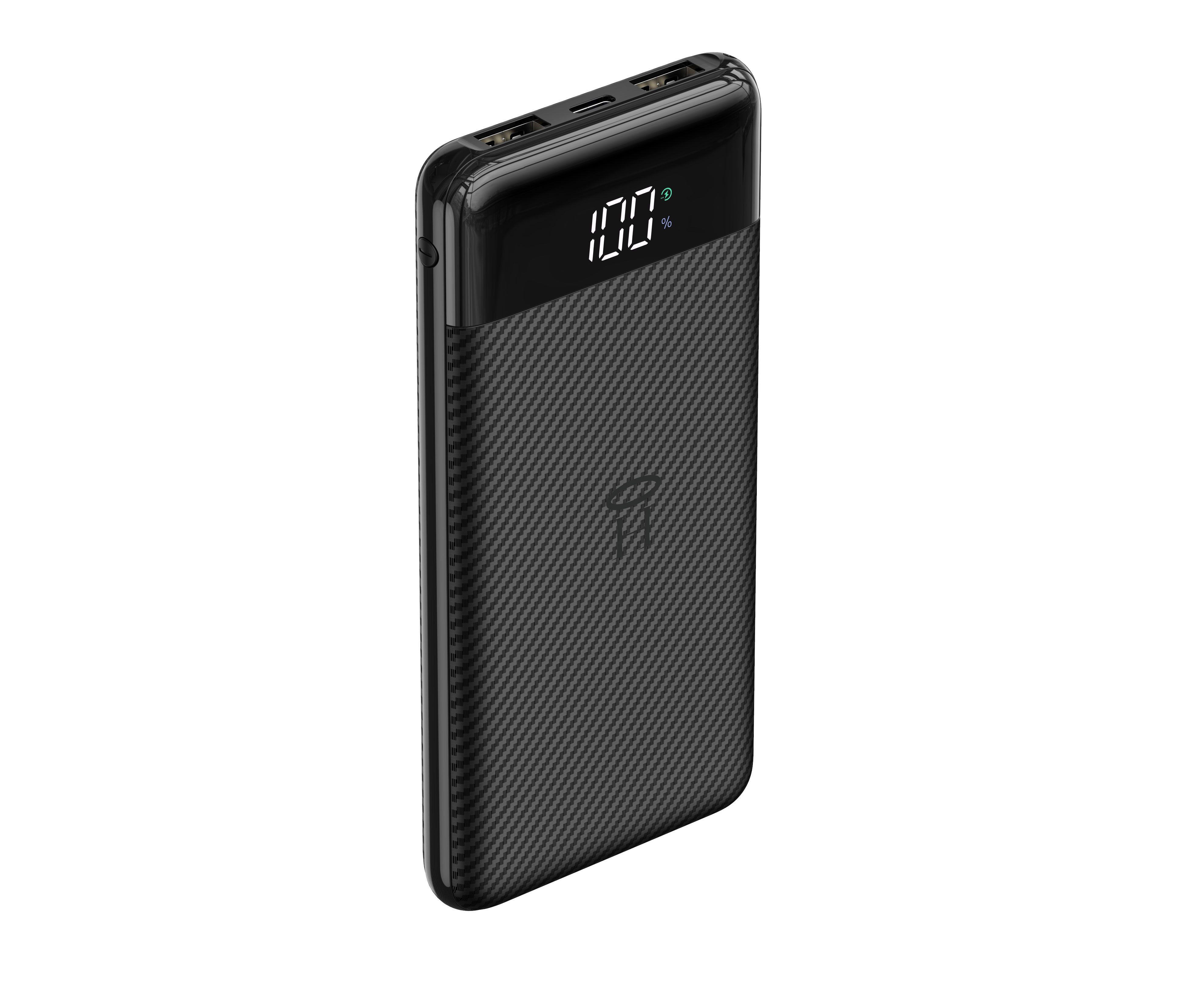 VEGER portatīvais lādētājs 10000 mAh L11 (W1087) melna