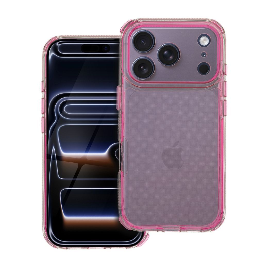 MATRIX CLEAR viedtālruņa apvalks IPHONE 17 Pro pūdera rozā