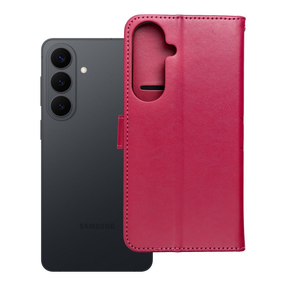 MEZZO grāmatas tipa viedtālruņa apvalks SAMSUNG S26 Edge ar mandalu, purpurs