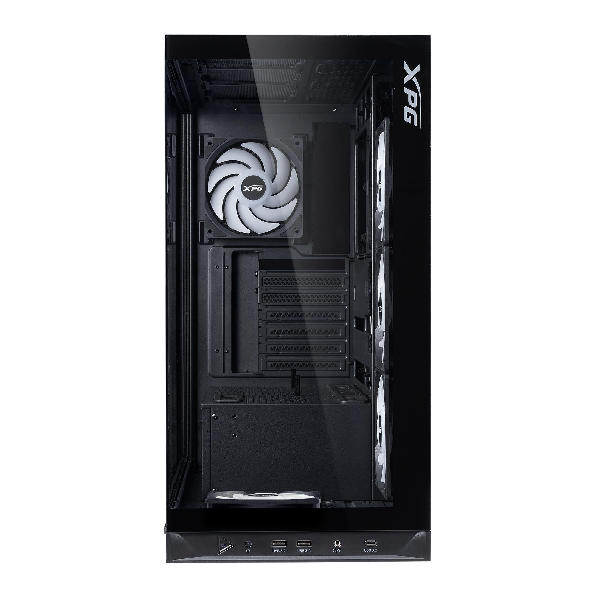 Datora korpuss ADATA Invader X BTF MidiTower ATX melns
