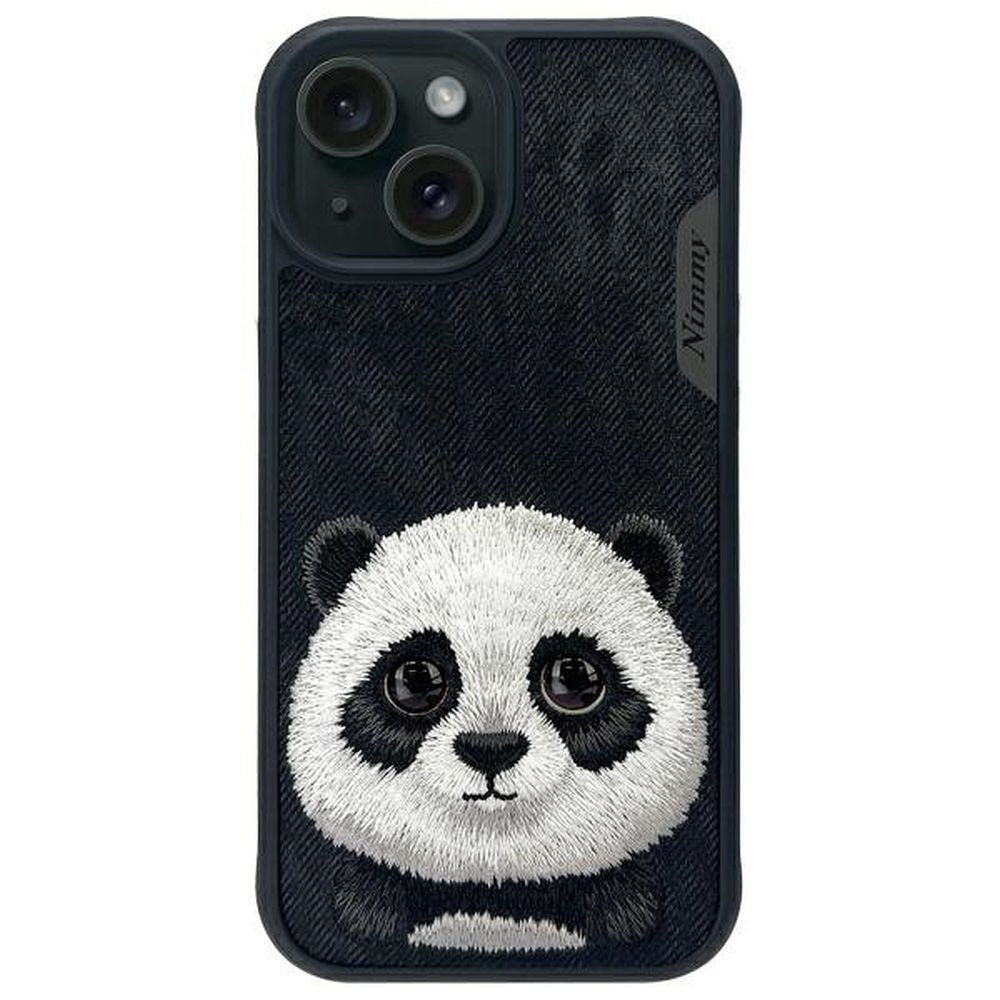 Nimmy Big Eyed Pet 2.0 pandas apvalks iPhone 15 - melns