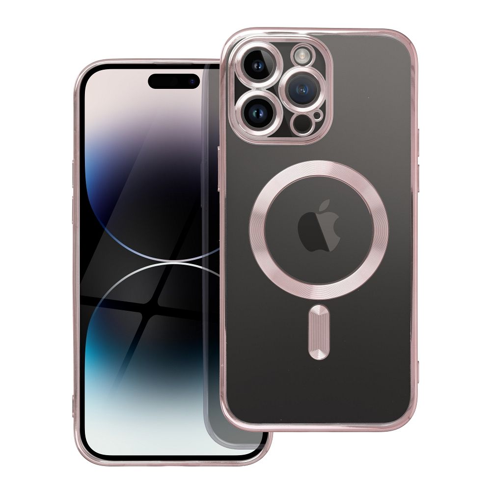 ELECTRO MAG COVER apvalks saderīgs ar Magnētisko IPHONE 17 Pro rozā zelts