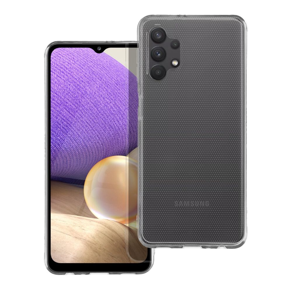 Caurspīdīgs viedtālruņa apvalks 2 mm SAMSUNG A32 5G caurspīdīgs