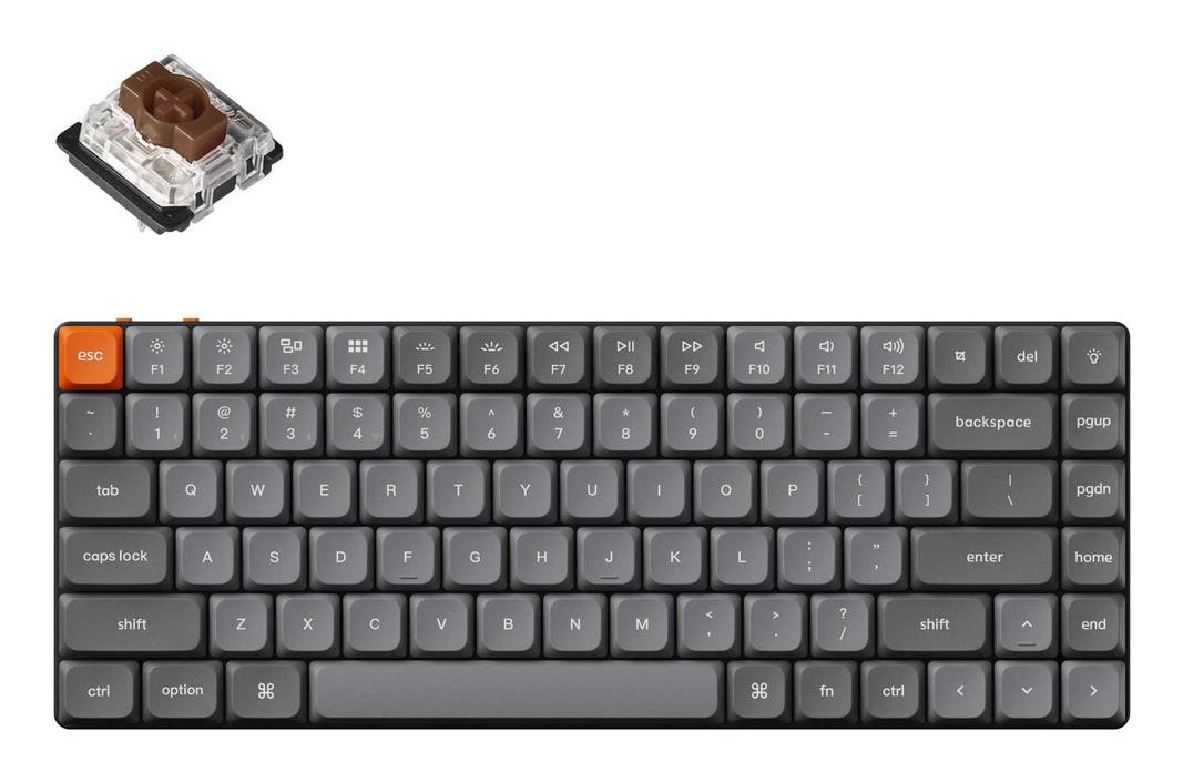 Bezvadu tastatūra KEYCHRON K3 Max RGB melna