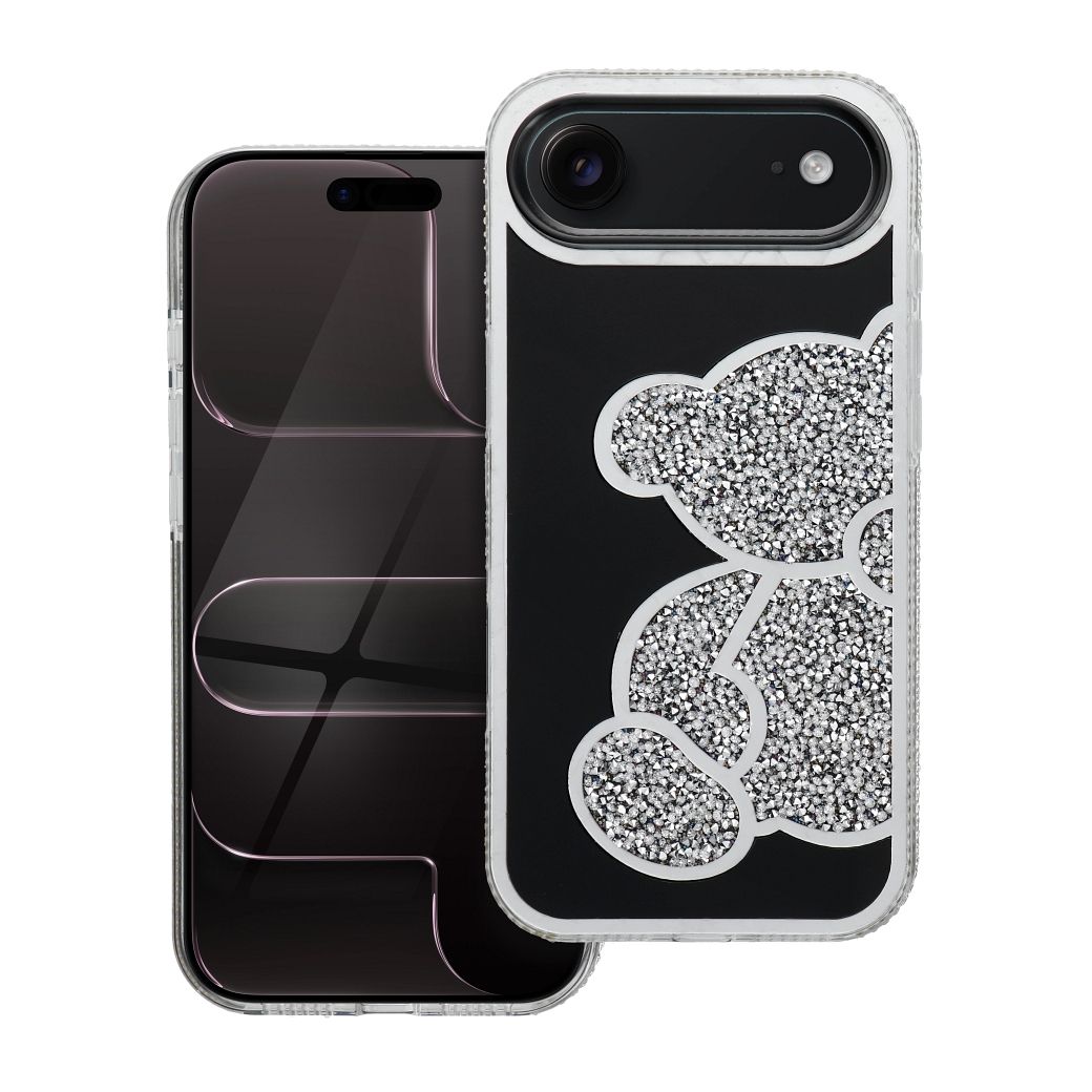 TEDDY BEAR viedtālruņa apvalks IPHONE 17 Air sudraba