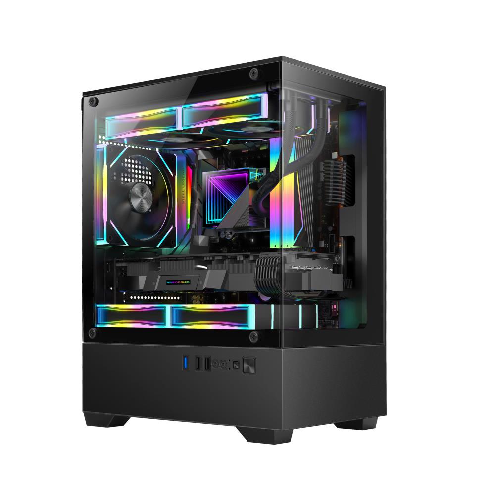 Datora korpuss Golden Tiger Raider SL-2 Micro-ATX Mini Tower melns