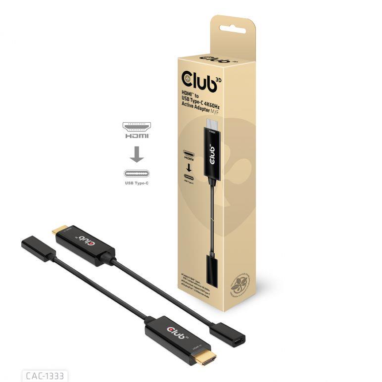 Adapteris HDMI uz USB-C aktīvs CAC-1333 Club3D