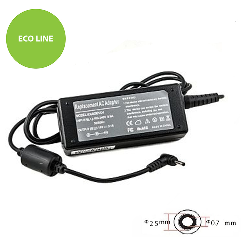 Klēpjdatora barošanas adapteris ASUS 40W: 19V, 2.1A