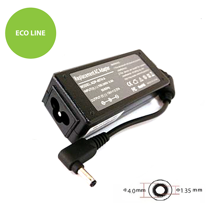 Klēpjdatora barošanas adapteris ASUS 45W: 19V, 2.37A