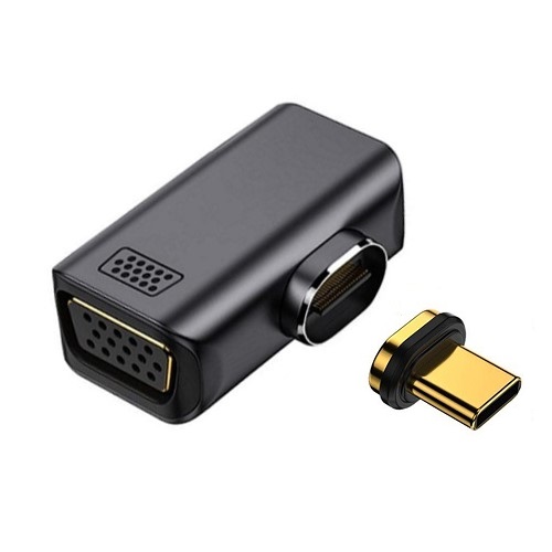 Magnētiskais USB Type-C - VGA adapteris, 1080P, 60Hz