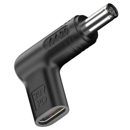 USB Type-C uz DC 6.0x3.7 mm adapteris